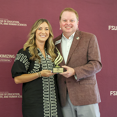 Paige Gay and her award