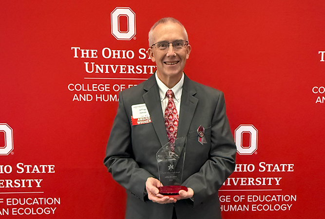 Jeffrey D. James at the Ohio State awards reception
