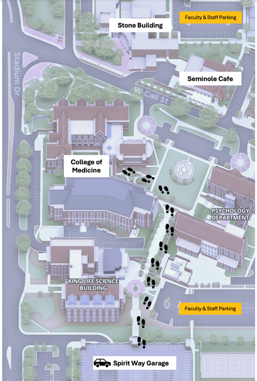 The address for the College of Medicine is 1115 W. Call Street, Tallahassee, FL 32304