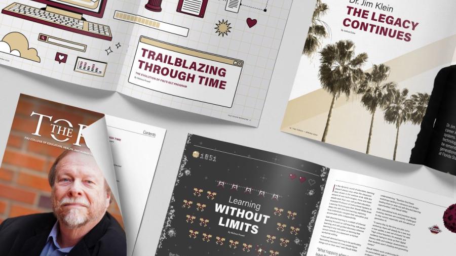 magazines laying open