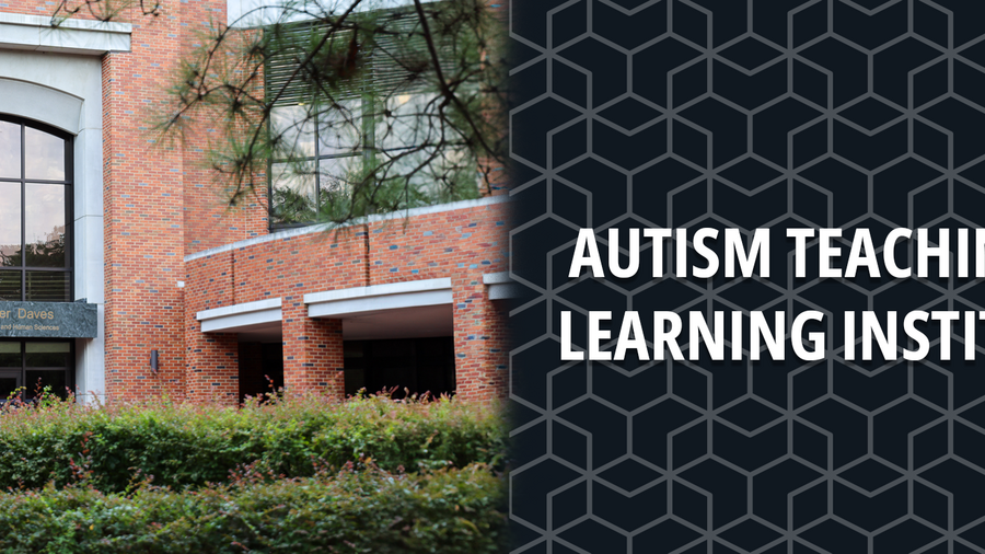 Stone Building facade with Autism Teaching & Learning Institute overlaid