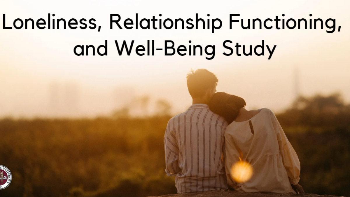 Loneliness, relationship functioning and well-being study