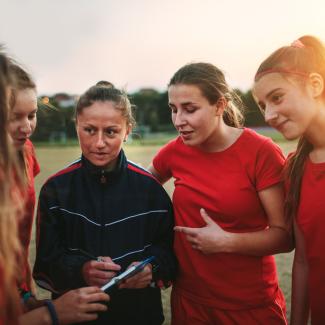 Women talking