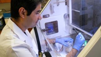Man conducting research in a lab