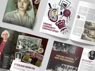 Magazine layout mockup